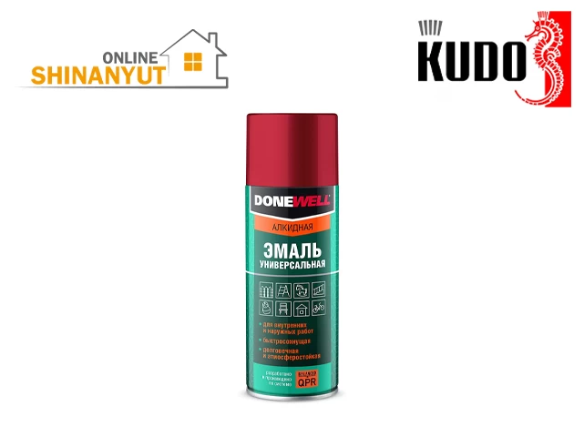 Փչովի էմալ ալկիդային կարմիր KUDO KU-1003