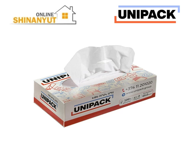 Անձեռոցիկ տուփով 2 շերտ Unipack B13