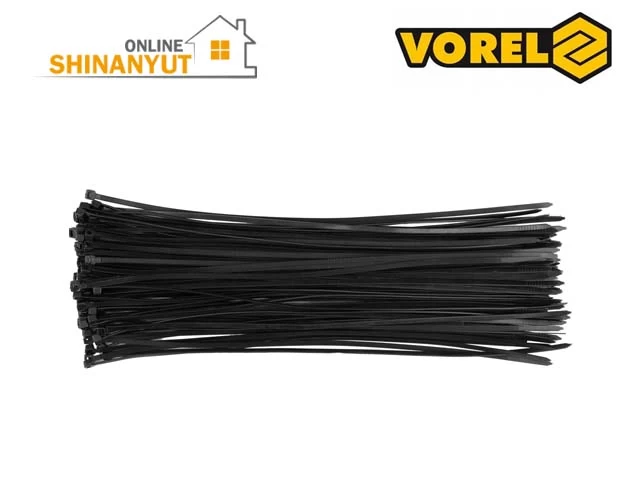 VOREL 73892, մալուխային կապիչներ кабельные стяжки cable ties, կայծակաճարմանդներ стяжки-хомуты zip ties, նեյլոնե մալուխային կապիչներ нейлоновые кабельные стяжки nylon cable ties, սև մալուխային կապիչներ черные кабельные стяжки  black cable ties, 100x2.5 մմ մալուխային կապիչներ кабельные стяжки cable ties, մետաղալարե կապիչներ проволочные стяжки wire ties, մալուխների կառավարում организация кабелей cable management, նեյլոնե կայծակաճարմանդներ нейлоновые стяжки-хомуты nylon zip ties, էլեկտրական պարագաներ электротехнические аксессуары electrical accessories, ամրացնող կապիչներ крепежные стяжки fastening ties