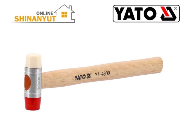 երկկողմանի մուրճ,двусторонний молоток, double faced hammer, փափուկ դեմքով մուրճ,молоток с мягкой головкой,soft face hammer,պոլիուրեթանային մուրճ, полиуретановый молоток,  polyurethane hammer,   նեյլոնե մուրճ,  нейлоновый молоток,nylon hammer, հիկորիի բռնակով մուրճ,молоток с рукояткой из гикори, hickory handle hammer, թիթեղյա մուրճ,  молоток для листового металла,sheet metal hammer, ավտոմոբիլային մուրճ,автомобильный молоток, automotive hammer,YATO գործիքներ, инструменты YATO,YATO tools,պրոֆեսիոնալ մուրճ, профессиональный молоток,professional hammer