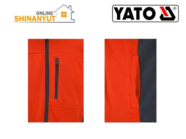YATO YT-79204, բրդյա բաճկոն  флисовая куртка  fleece jacket   , աշխատանքային բրդյա  рабочая флисовая куртка  work fleece   , աշխատանքային բաճկոն  рабочая куртка  workwear jacket   , պոլիեսթերային բրդյա  полиэстеровый флис  polyester fleece   , տաք աշխատանքային բաճկոն  теплая рабочая куртка  warm work jacket   ,  YATO բրդյա  флис  fleece    , պրոֆեսիոնալ աշխատանքային հագուստ  профессиональная рабочая одежда  professional work clothing