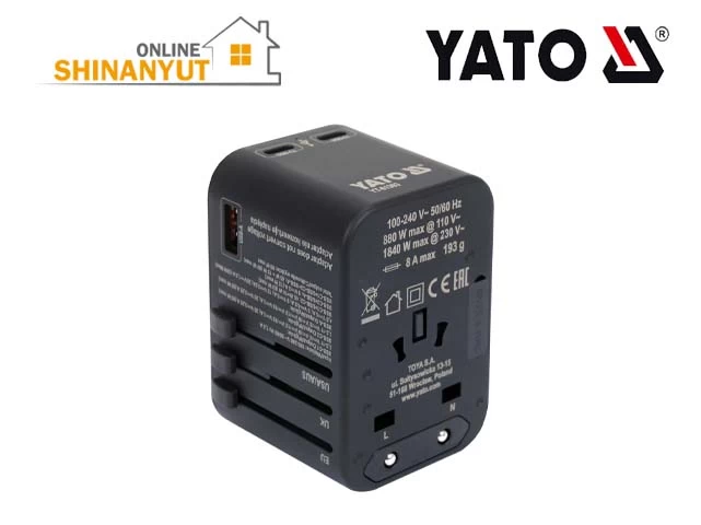 Ադապտոր լիցքավորման  համար USB YATO YT-81303
