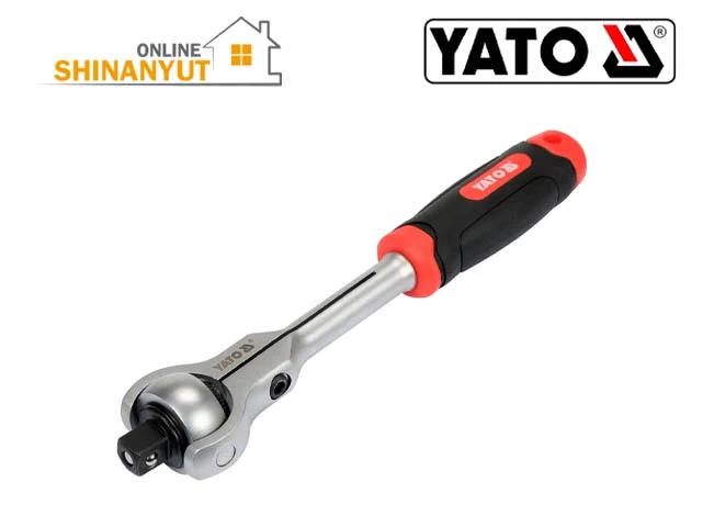 YATO YT-07202, տրիշոտկա YATO, շարժական գլխիկով տրիշոտկա, 1/2 տրիշոտկա, 255 մմ տրիշոտկա, 72 ատամով տրիշոտկա, ավտոմեխանիկի գործիքներ, գլխիկների բանալի, մեխանիկական գործիքներ YATO YT-07202, трещотка YATO, трещотка с поворотной головкой, трещотка 1/2, трещотка 255 мм, трещотка 72 зубца, инструмент для авторемонта, ключ с торцевыми головками, ручной инструмент YATO YT-07202, YATO ratchet handle, swivel head ratchet, 1/2 inch ratchet, 255 mm ratchet wrench, 72-tooth ratchet, automotive repair tools, socket wrench handle, mechanic hand tools