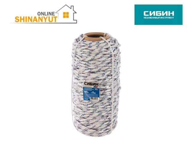 Պարան պոլիպրոպիլեն 6մմ-100մ SIBIN 50215-06