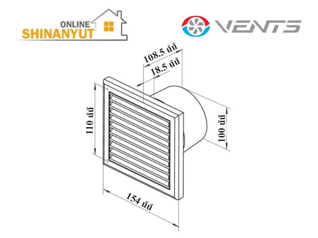 Օդափոխիչ VENTS 100 K1