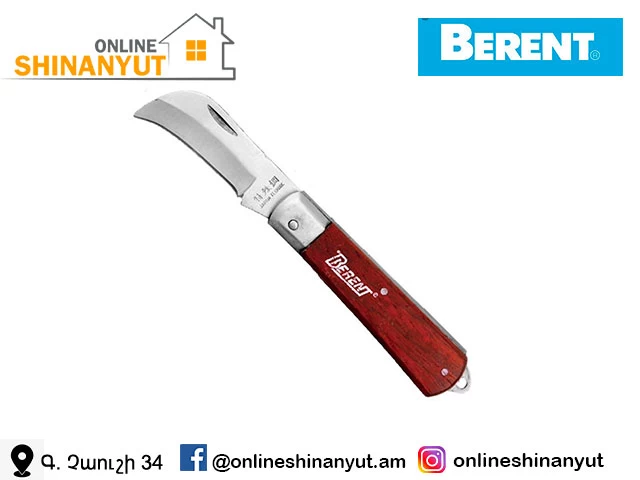 Դանակ բացովի թեք BERENT BT6049