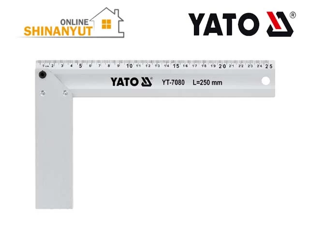 Քանոն անկյուն ալյումին 250մմ YATO YT-7080