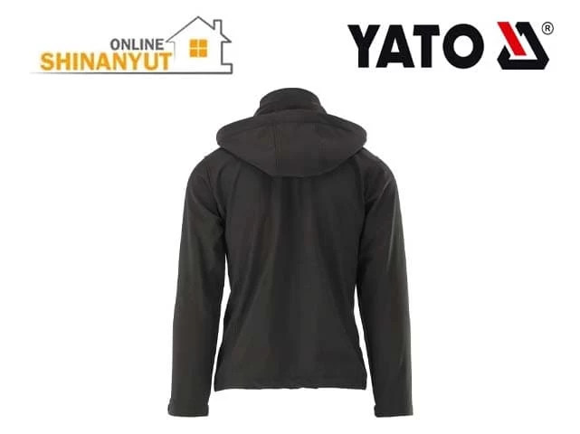 Շինարարական բաճկոն գլխարկով սև XL YATO YT-79553