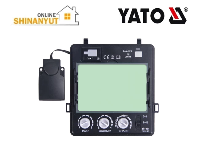 Եռակցման սաղավարտ արևային մարտկոցով YATO YT-73930