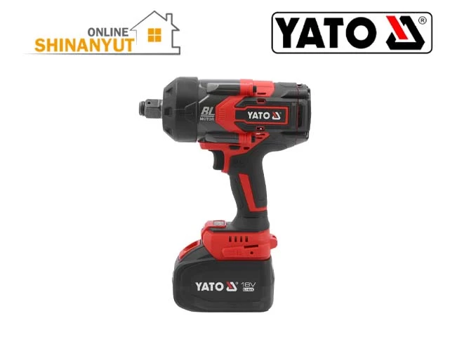 Մանեկադարձ հարվածային մարտկոցով, 18վ 2400Նմ-6,0Ահ YATO անածուխ 3/4 YT-828073