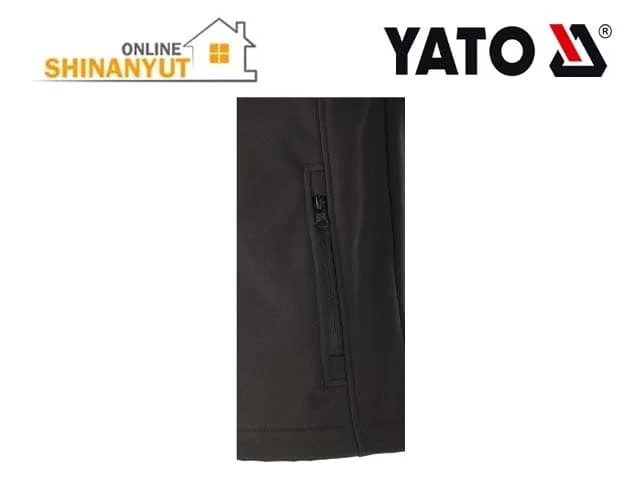 Շինարարական բաճկոն գլխարկով սև XL YATO YT-79553