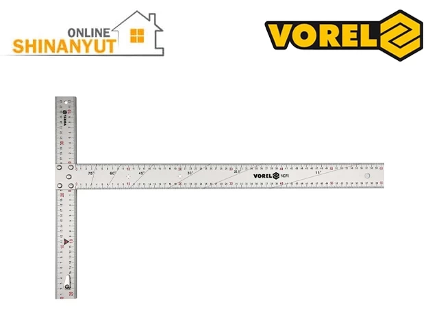 Քանոն անկյուն T-ձև 600x390մմ VOREL 18370