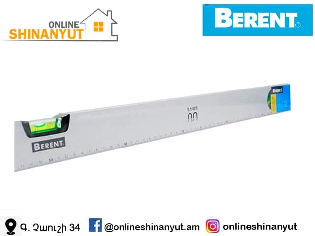 Հարթաչափ ալյումինե մագնիսով 80սմ BERENT BT4157