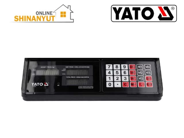 YATO YT-73270, էլեկտրոնային կշեռք, կշեռք 40 կգ, խանութի կշեռք, երկկողմանի LCD կշեռք, էլեկտրոնային առևտրային կշեռք, կշռման սարք, YATO կշեռք YATO YT-73270, электронные весы 40 кг, торговые весы YATO, весы с LCD дисплеем, электронные весы с аккумулятором, весы для магазина, торговое оборудование, весы 5 г YATO YT-73270, 40 kg electronic scale, YATO weighing scale, digital retail scale, dual-sided LCD scale, rechargeable electronic scale, shop weighing scale, commercial weighing equipment