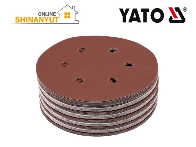 Հղկաթուղթ կլոր 6 անցք 150մմ Р100 Yato YT-834584