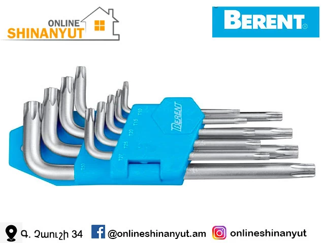 Պտուտակահան բանալի աստղիկ երկար 9կտ BERENT BT2153