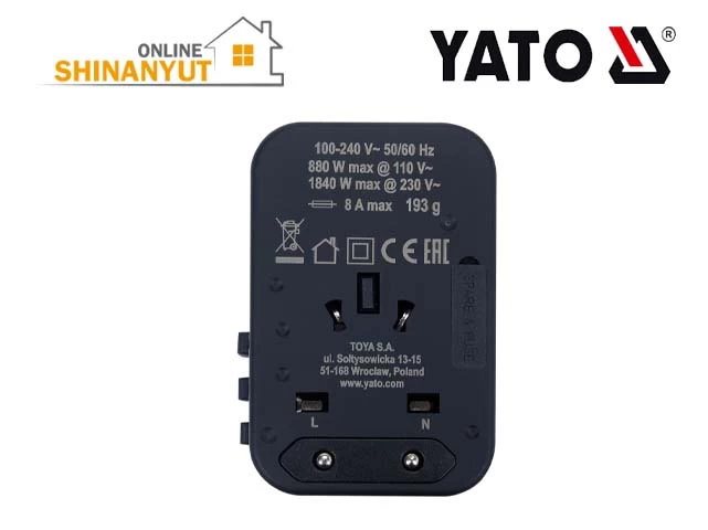 Ադապտոր լիցքավորման  համար USB YATO YT-81303