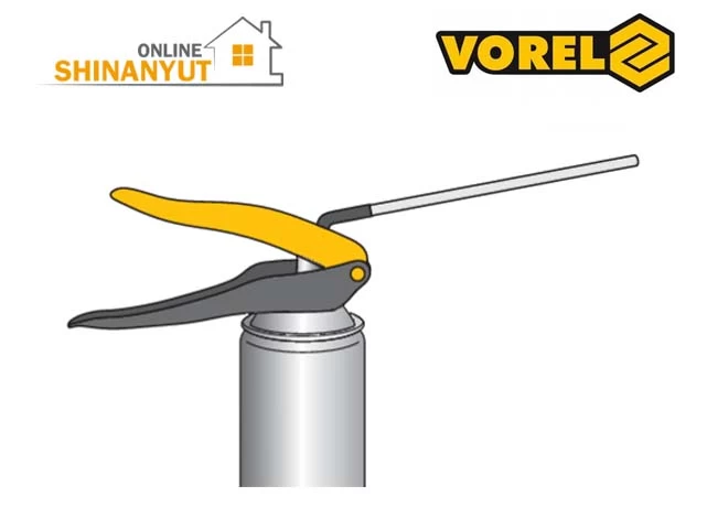 VOREL 09163, փրփուրի ատրճանակ пеногенератор foam gun, մոնտաժային փրփուր монтажная пена assembly foam, փրփուրի ապլիկատոր аппликатор пены foam applicator շինարարական գործիքներ строительные инструменты construction tools, պոլիուրեթանային փրփուր полиуретановая пена polyurethane foam, մեկանգամյա օգտագործման ատրճանակ одноразовый пистолет disposable gun