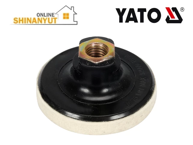 Փայլեցնող սկավառակ քեչայով ունիվերսալ 75x10մմ M14 YATO YT-47902