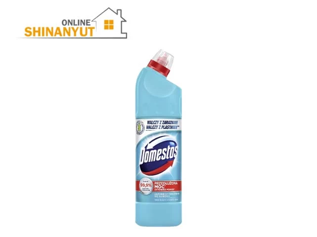 Domestos Ատլանտիկայի Թարմություն Атлантическая свежесть Atlantic Fresh, ախտահանիչ գել  дезинфицирующий гель  disinfectant gel   , զուգարանակոնքի մաքրող միջոց  средство для чистки туалета  toilet cleaner  , լոգարանի մաքրող միջոց  средство для чистки туалета  bathroom cleaner   , խիտ սպիտակեցնող միջոց   густой отбеливатель  thick bleach  , կրաքարի հեռացնող միջոց,  средство для удаления известкового налета   limescale remover   1250 մլ, կենցաղային մաքրող միջոց  бытовое чистящее средство  household cleaner