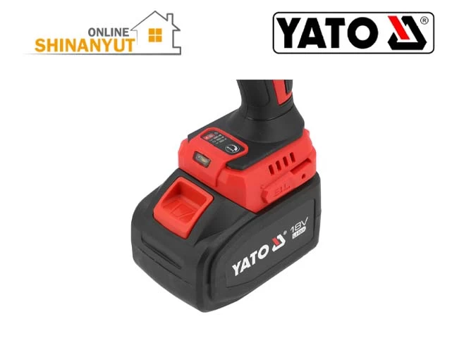 Մանեկադարձ հարվածային մարտկոցով, 18վ 2400Նմ-6,0Ահ YATO անածուխ 3/4 YT-828073