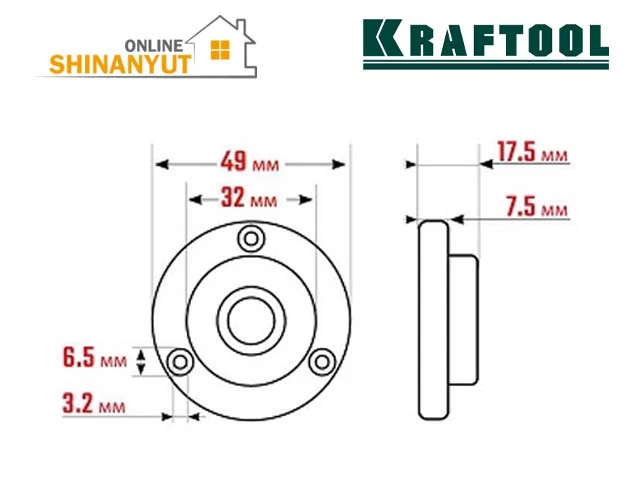 Հարթաչափ կլոր 49մմ մագնիսով KRAFTOOL 34789