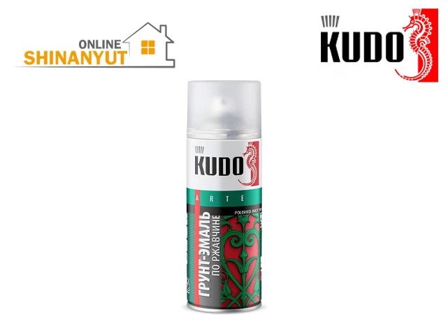 Փչովի էմալ-գրունտ ժանգի վրա կանաչ KUDO KU-316002