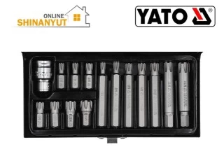 YATO YT-0562, Torx գլխիկների հավաքածու  набор бит bit set, Torx գլխիկներ  биты  bits, T9 T30 գլխիկներ  биты  bits, S2 պողպատե գլխիկներ  биты из стали  steel bits, Torx պրոֆեսիոնալ հավաքածու  профессиональный набор  professional set, CrV 6150, մեխանիկական գործիքներ  инструменты для механиков  mechanic tools, YATO գործիքներ инструменты tools