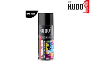 Փչովի էմալ ակրիլային սև փայլուն KUDO KU-A9005