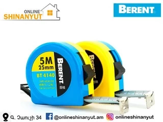 Մետր դեղին 10մ/25մմ BERENT BT4151