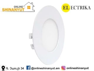 LED լուսատու` 3վտ, կլոր, ELEKTRIKA SLIM5866