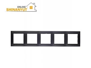 Շրջանակ 5 տեղ սև SIMON15 1500650