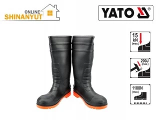 Ռետինե երկարաճիթ կոշիկներ երկաթե ծայրով N40 YATO YT-80882