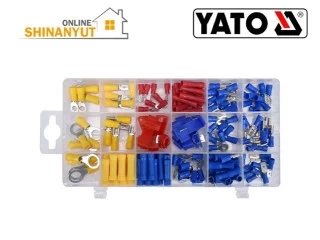 YATO YT-06891, մալուխի վերջույթային գլխիկներ, լարի ծայրակալներ, էլեկտրական միակցիչներ, կլեմայի գլխիկներ, լարերի միակցիչներ, կաբելային ծայրակալներ, էլեկտրիկի հավաքածու, YATO միակցիչներ, 160 հատ միակցիչ, մալուխի կլեմաներ, կրիմպային միակցիչներ YATO YT-06891, кабельные наконечники, наконечники для проводов, электрические соединители, клеммы для проводов, набор клемм 160 шт, соединители для проводов, обжимные наконечники, YATO клеммы, автомобильные электрические соединители YATO YT-06891, cable terminals, wire terminals, electrical connectors, wire connectors, cable terminal set, 160 piece terminal set, crimp connectors, insulated terminals, YATO electrical connectors, automotive electrical connectors