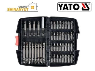 YATO YT-04620, պտուտակահանի գլխիկների հավաքածու набор бит для отвертки screwdriver bit set, 45 հատ գլխիկների հավաքածու набор из бит bit set, биты из стали S2 պողպատե գլխիկներ steel bits, վեցանկյուն գլխիկներ шестигранные биты hex bits, պրոֆեսիոնալ գլխիկների հավաքածու профессиональный набор бит professional bit set, YATO գործիքներ инструменты tools, ավտոմոբիլային գլխիկների հավաքածու автомобильный набор бит automotive bit set