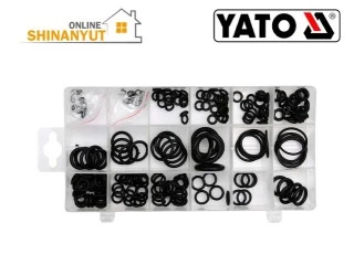 YATO YT-06877, Օ-օղակների հավաքածու комплект уплотнительных колец O-ring set, ռետինե կնքման օղակներ резиновые уплотнительные кольца rubber sealing rings, միջադիրների հավաքածու комплект прокладок gasket kit, 225 հատ Օ-օղակներ уплотнительных колец O rings, уплотнения из NBR կնիքներ seals, ավտոմեքենաների վերանորոգման գործիքներ инструменты для ремонта автомобилей automotive repair tools, կնքման հավաքածու комплект уплотнений sealing kit