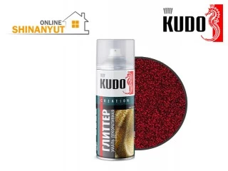 Փչովի էմալ դեկոր GLITTER KUDO KU-C204 կարմիր
