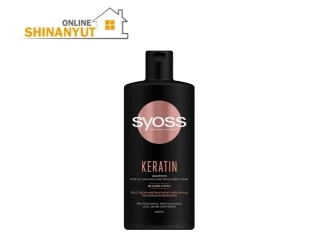 Syoss կերատինային շամպուն  Кератиновый шампунь  Keratin Shampoo   , Syoss 440 մլ վերականգնող շամպուն  Восстанавливающий шампунь  Repair Shampoo   , վնասված մազերի շամպուն  Шампунь для поврежденных волос  Shampoo for Damaged Hair   , մասնագիտական ​​մազերի խնամք  Профессиональный уход за волосами  Professional Hair Care   , Syoss մազերի խնամք  Уход за волосами  Hair Care