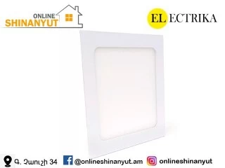 LED լուսատու` 18վտ, քառակուսի, ELEKTRIKA SLIM5875