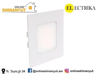 LED լուսատու` 6վտ, քառակուսի, ELEKTRIKA SLIM5881