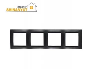 Շրջանակ 4 տեղ սև SIMON15 1500640