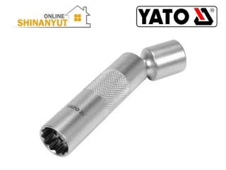 YATO YT-38515, սվեչայի գլխիկ свечной ключ spark plug socket, 16մմ գլխիկ головка socket, ավտոգործիքներ автомобильные инструменты car tools, կայծային մոմերի գլխիկ свечной ключ spark plug socket, 3/8 գլխիկ головка socket, CrV գործիք инструмент tool