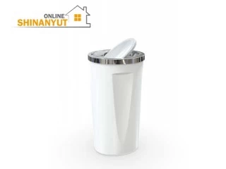 Աղբաման PRIMA E-76-01 35լ սպիտակ պտտվող կափարիչով