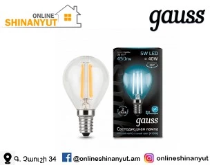 Լամպ լեդ 5վտ Gauss FILAMENT թափ․