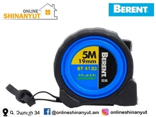 Մետր սև 5մ/19մմ BERENT BT4133