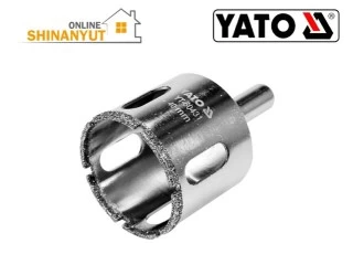 YATO YT-60431, 40 մմ ադամանդե հորատման գլխիկ  алмазное сверло  diamond drill bit   , ադամանդե անցքերի սղոց  алмазная корончатая пила  diamond hole saw   , ճենապակյա հորատման գլխիկ  сверло для фарфора  porcelain drill bit   , կերամիկական հորատման գլխիկ  сверло для керамики ceramic drill bit  , սալիկի անցքերի սղոց  корончатая пила для плитки  tile hole saw   , էլեկտրոլիզացված ադամանդե հորատ  гальванически осажденное алмазное сверло  electroplated diamond drill   , YATO գործիքներ  инструменты  tools