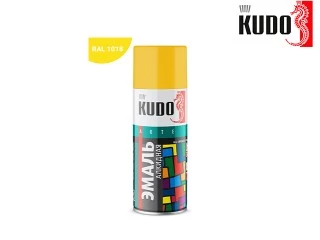 Փչովի էմալ ալկիդային դեղին KUDO KU-1013