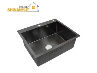 Խոհանոցային սև լվացարան черная кухонная мойка Black kitchen sink HKS-6045 B ներկառուցվող չժանգոտվող պողպատից встроенная нержавеющая сталь built-in stainless steel