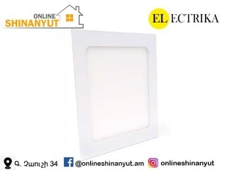 LED լուսատու` 18վտ, քառակուսի, ELEKTRIKA SLIM5887