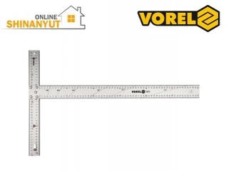 Քանոն անկյուն T-ձև 600x390մմ VOREL 18370